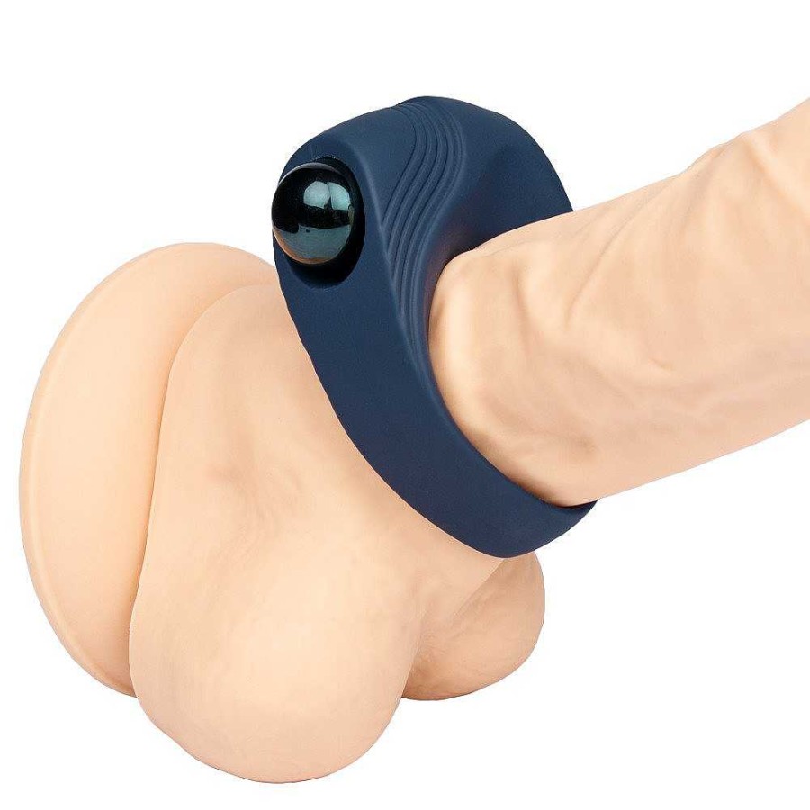 Bondara Bondara Power Lifter Navy Silicone Vibrating Cock Ring Blue Male Sex Toys