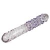 Bondara Glacier Glass Pink And Blue Textured Dildo - 7.5 Inch Pink With Blue Details Dildos