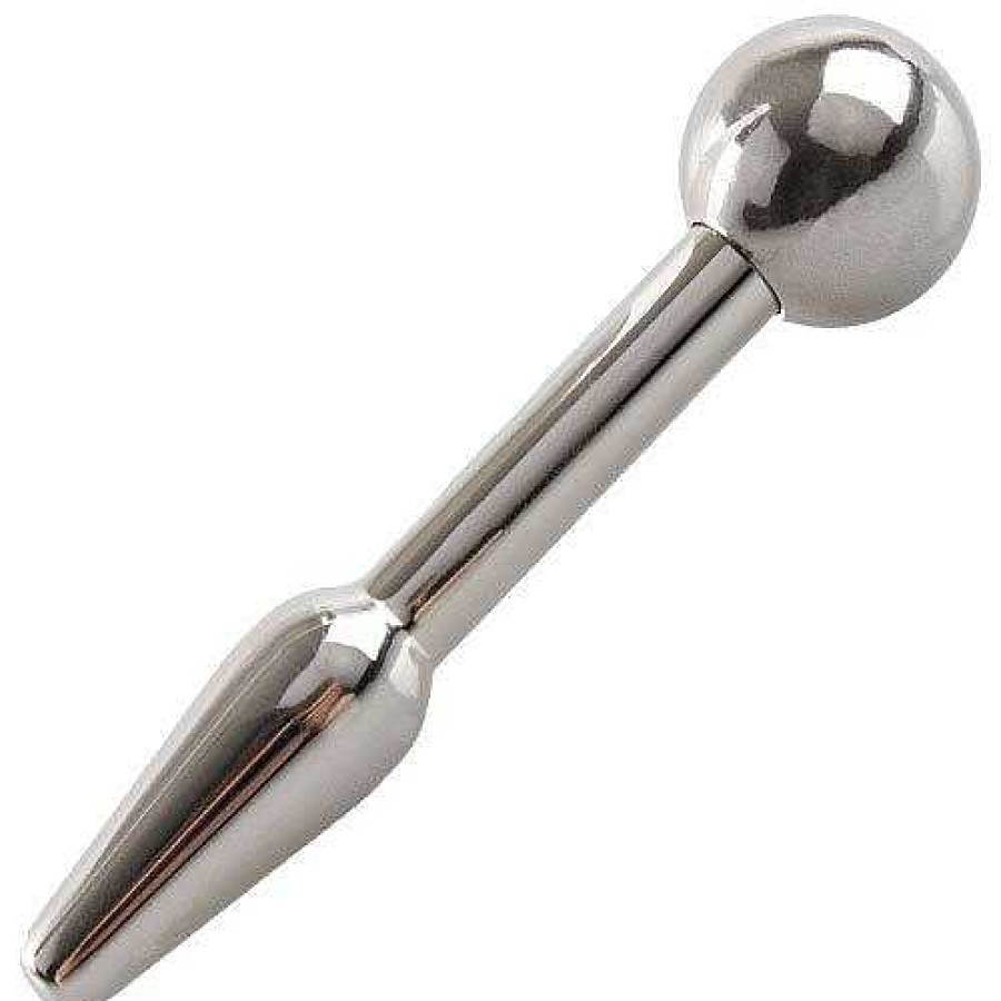 Bondara Torment Pin Me Down Stainless Steel Penis Plug - 7Cm Silver Medical Play Toys