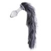 Kinky Tails Kinky Tails Cat Glass Butt Plug Grey Anal Toys