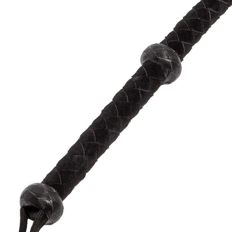 Bondara Bondara Luxe Persuasion Xl Suede Bull Whip - 42 Inch Black Floggers, Whips & Ticklers