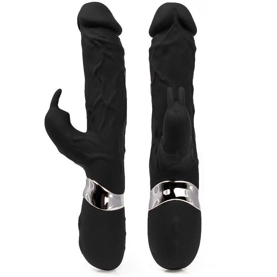 Bondara Bondara Mr Vein Multi Speed Rabbit Vibrator Black Vibrators