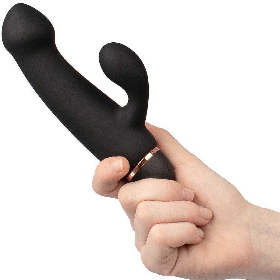 Bondara Bondara Silicone 20 Function Smooth Rabbit Vibrator Black Vibrators