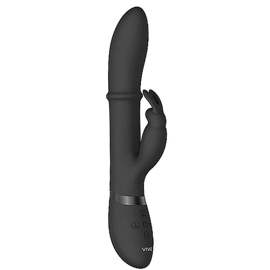 Bondara Vive Halo 20 Function Stimulating Ring G-Spot Rabbit Vibrator Black Vibrators