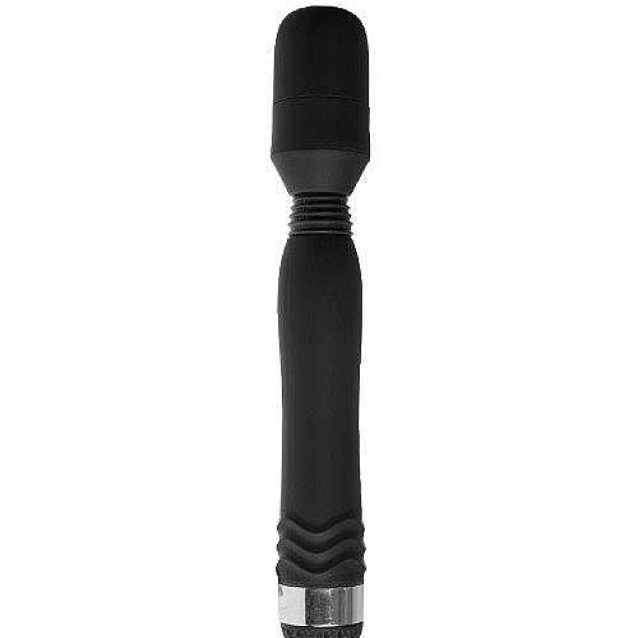 Bondara Lusty Lover Black Wand Vibrator Purple & Black Vibrators