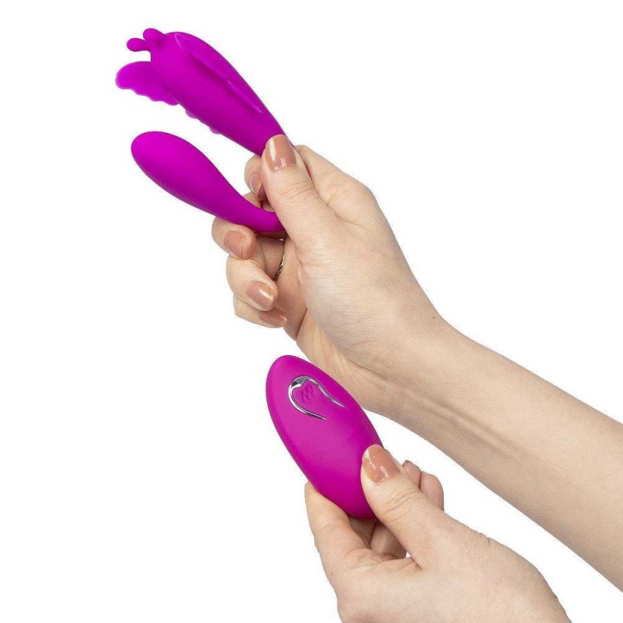 Bondara Bondara Butterfly Stroke 12 Function Remote Couples Vibrator Purple Vibrators