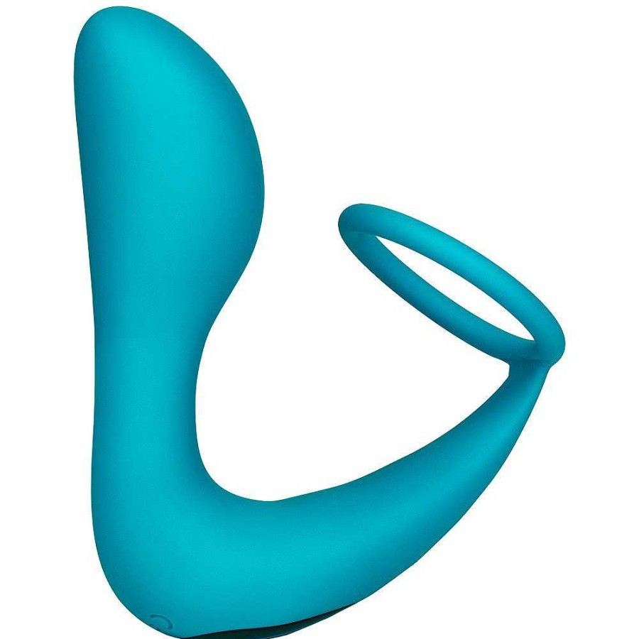 Bondara Bondara Milk It 10 Function Remote Butt Plug & Cock Ring - 4 Inch Blue Anal Toys