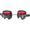 Bondara Bondara Black Faux Leather Red Suede Padlocked Ankle Cuffs Red And Black Bondage Restraints & Handcuffs