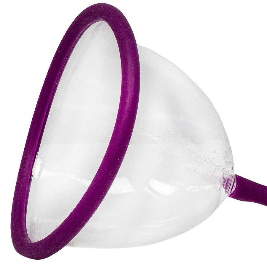 Bondara Bondara Bust The Two Of Us Automated Breast Pump Clear & Purple Nipple Toys & Clit Toys