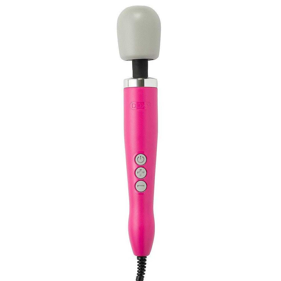 Doxy Doxy Original Pink Multi Speed Massage Wand Vibrator Pink Body, Grey Head Vibrators