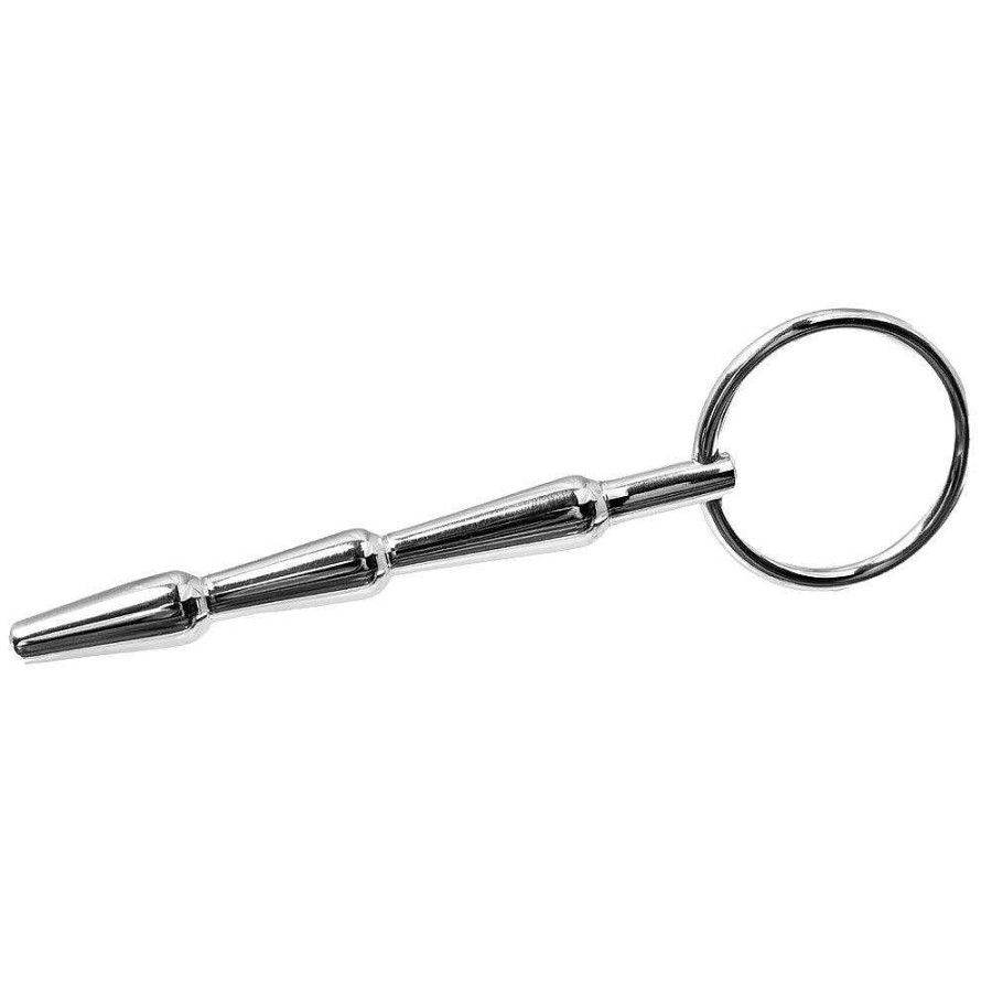 Torment Torment Cock-Corrupter Stainless Steel Penis Plug - 4 Inch Silver Medical Play Toys