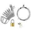 Bondara Torment Stainless Steel Spiral Chastity Cage Silver Chastity Devices