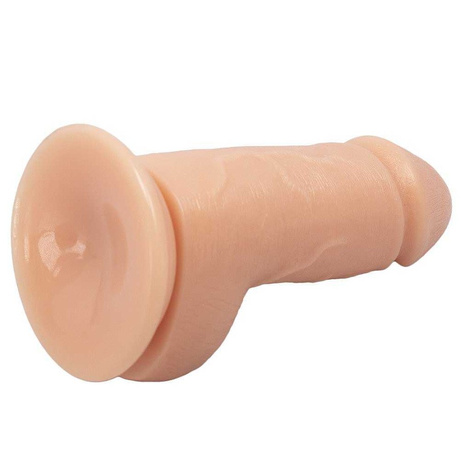 The Monsters The Chubby Monster Ballsy Suction Dildo - 6.3 Inch Light Tone Dildos