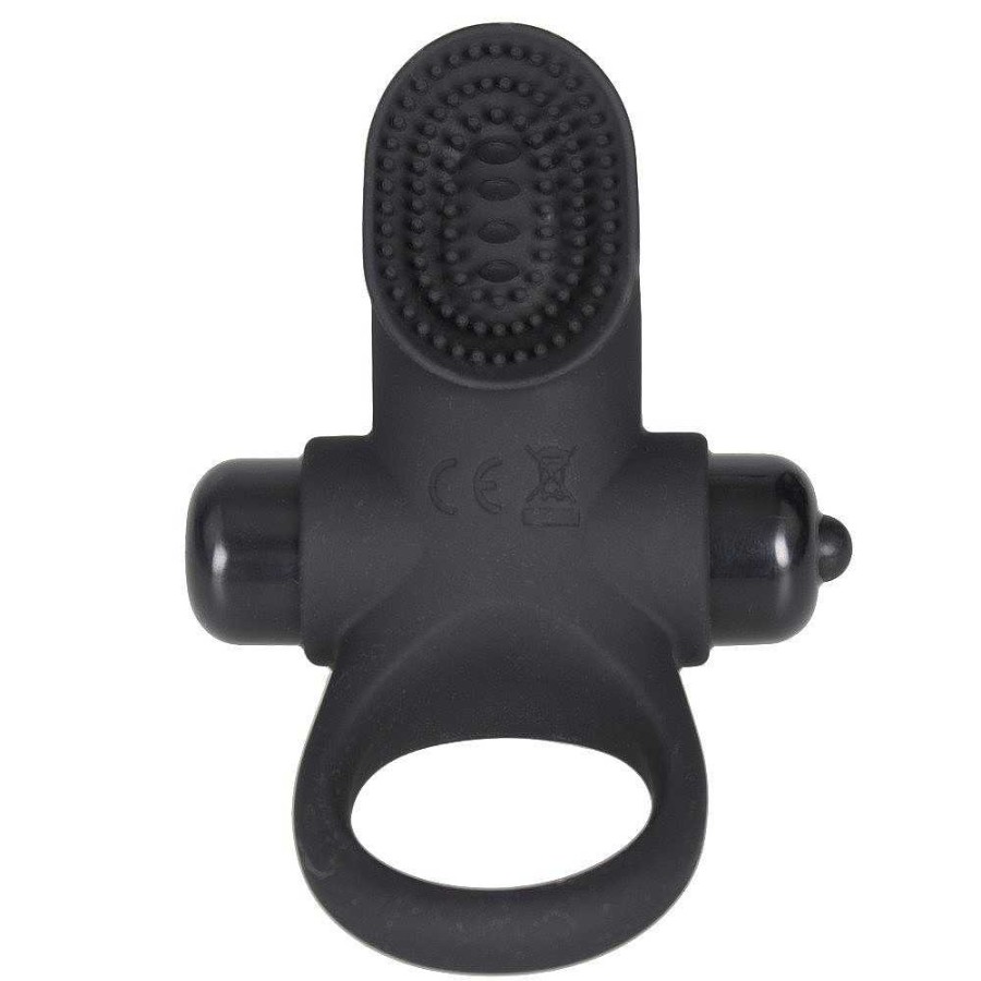 Bondara Bondara 10 Function Vibrating Bullet Cock Ring Black Sex Toys For Couples