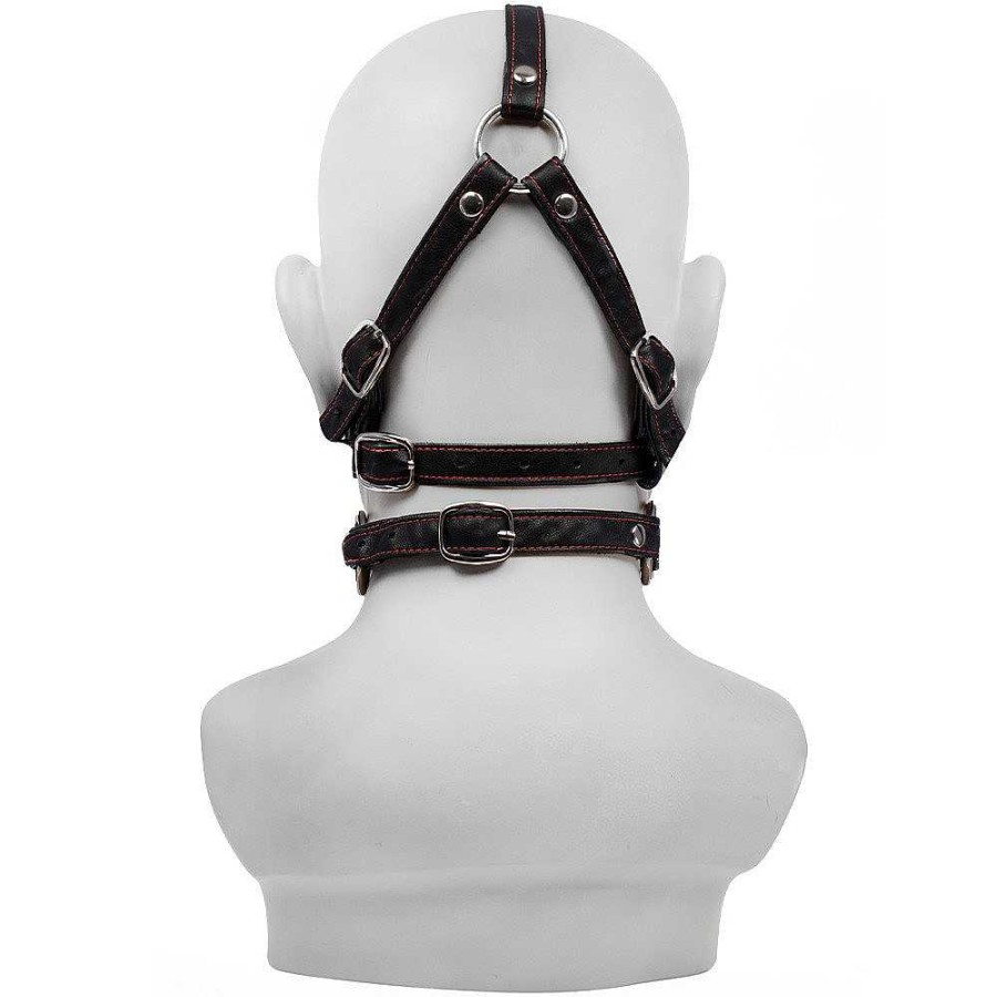 Bondara Bondage Bondara Faux Leather Ball Gag Muzzle Harness Ball Gags & Mouth Gags