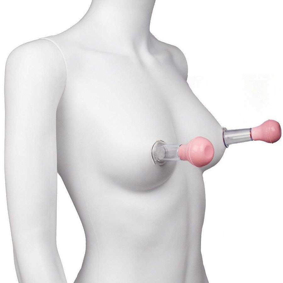 Bondara Bondara Tit For Tat Nipple And Clit Suckers Clear & Pink Nipple Toys & Clit Toys