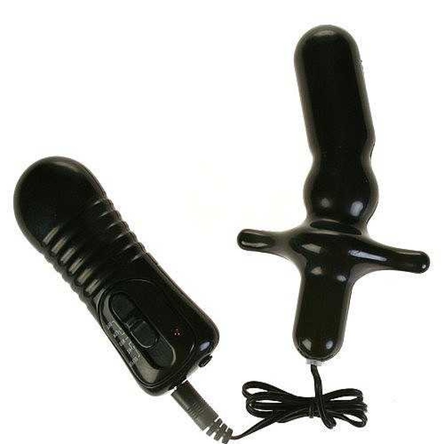 Bondara Essentials Porator Electro Sex Anal Vibrator Black Anal Toys