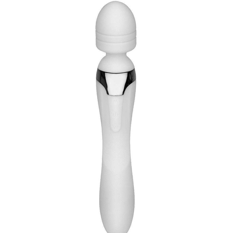 Bondara Mon Amour 8 Function 2-In-1 Wand & G-Spot Vibrator White Vibrators