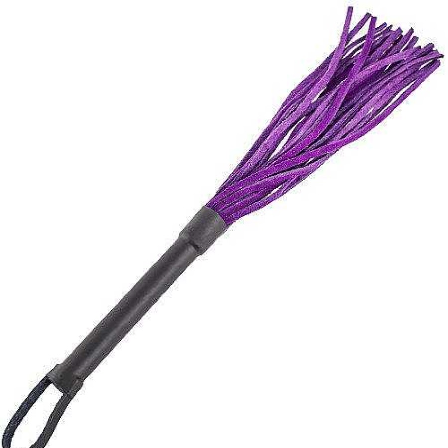 Bondara Bondara Suede Fantasy Flogger Whip - 14 Inch Purple Floggers, Whips & Ticklers