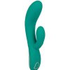 Bondara Bondara Aqua Rose Gold 10 Function Rechargeable Rabbit Vibrator Green Vibrators