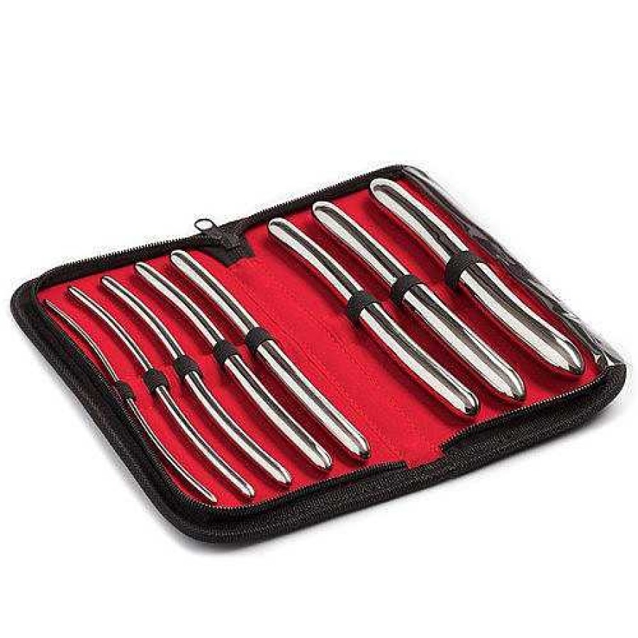 Torment Torment 8 Piece Hegar Urethral Sounds & Dilators - 8 Inch Silver Medical Play Toys