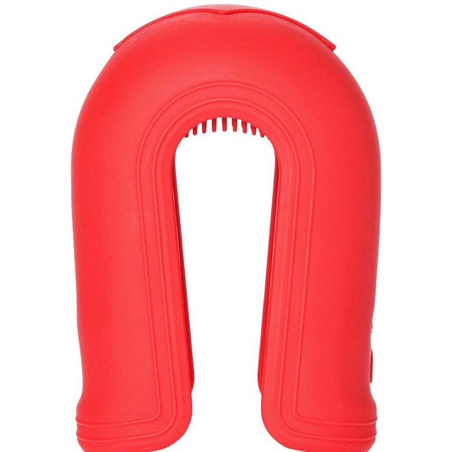 Bondara Bondara I Heart U Silicone 10 Function Vibrating Masturbator - 4 Inch Red Male Sex Toys