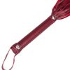 Bondara Bondara Faux Leather Flogger - 17.5 Inch Red Floggers, Whips & Ticklers