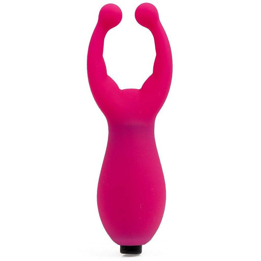 Bondara Bondara Lady Luck Silicone Vibrating Nipple And Clit Stim Pink Vibrators