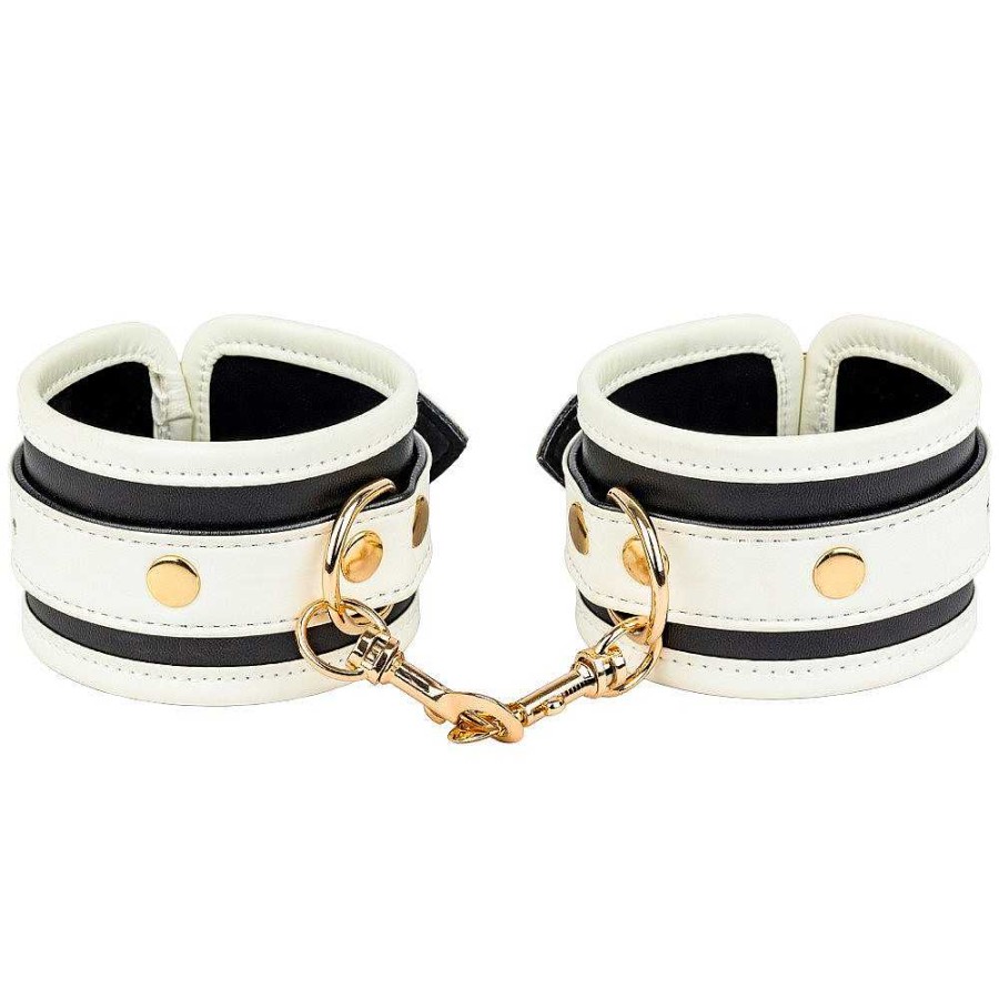 Bondara Bondara Crystal Glow In The Dark Handcuffs White Bondage Restraints & Handcuffs