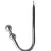 Bondara Torment Stainless Steel Double Ball Anal Hook Silver Anal Toys