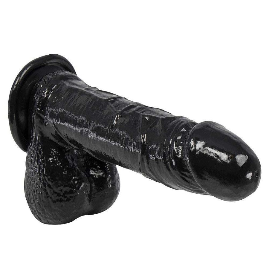 Bondara Bondara Horny Suction Dildo - 8 Inch Black Dildos