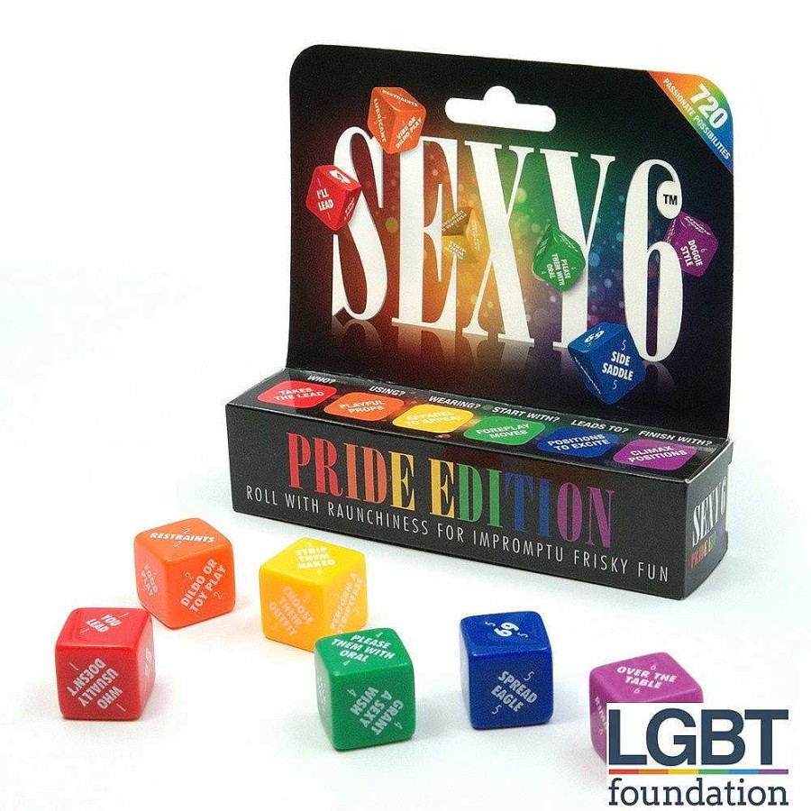 Pride Shop Sexy 6 Dice Pride Edition Adult Gifts & Games