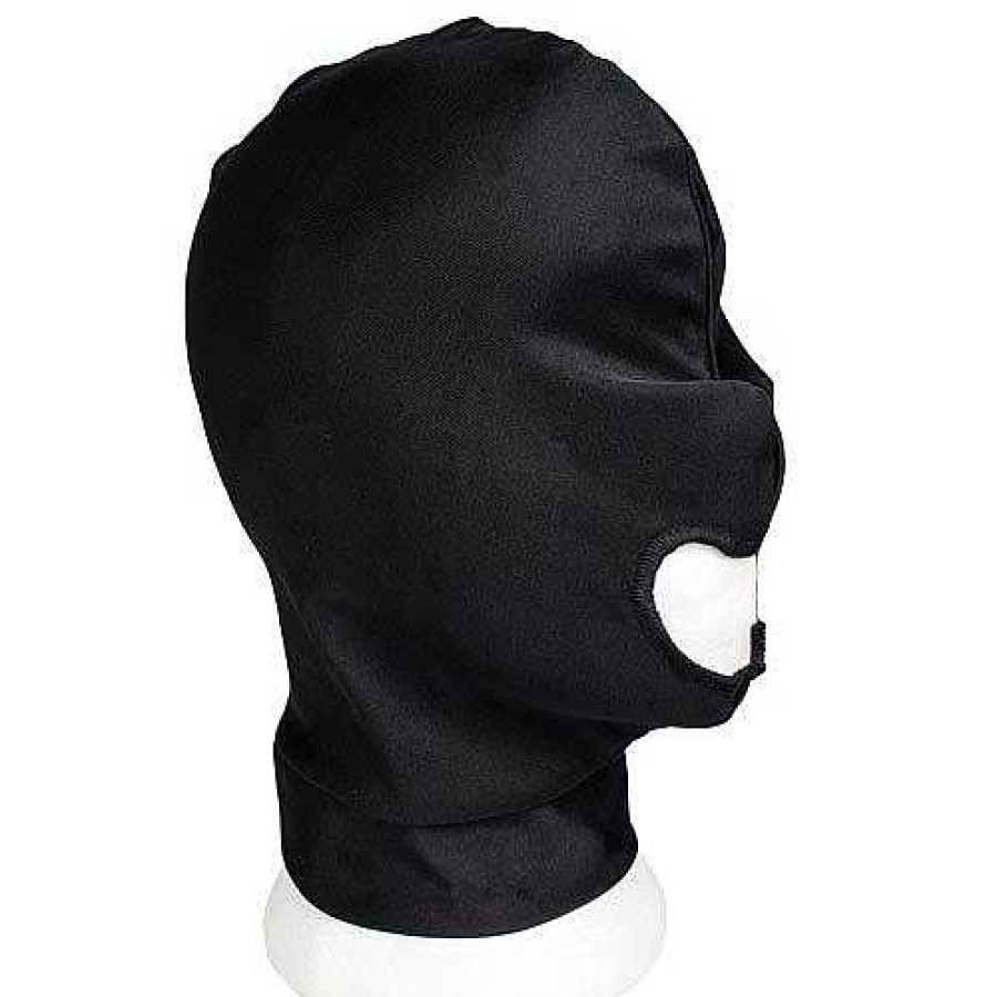 Bondara Bondara Bondage Hood With Mouth Hole Black Fetish Clothing