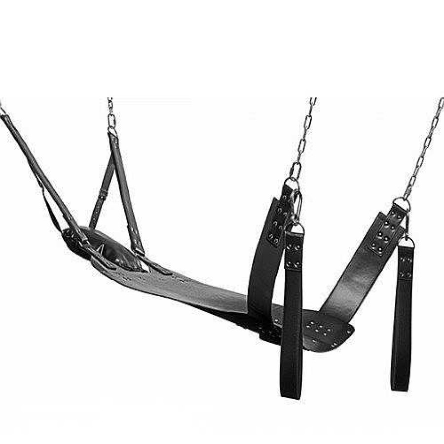 Bondara Strict Extreme Sex Swing And Stand Black Bondage Equipment