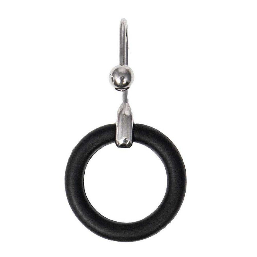 Torment Torment Cum Stopper Glans Rings & Urethral Plug Black And Silver Medical Play Toys