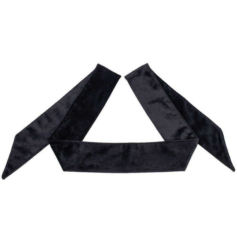 Bondara Bondara Curtain Call Velvet Blindfold Black Blindfolds, Hoods & Masks