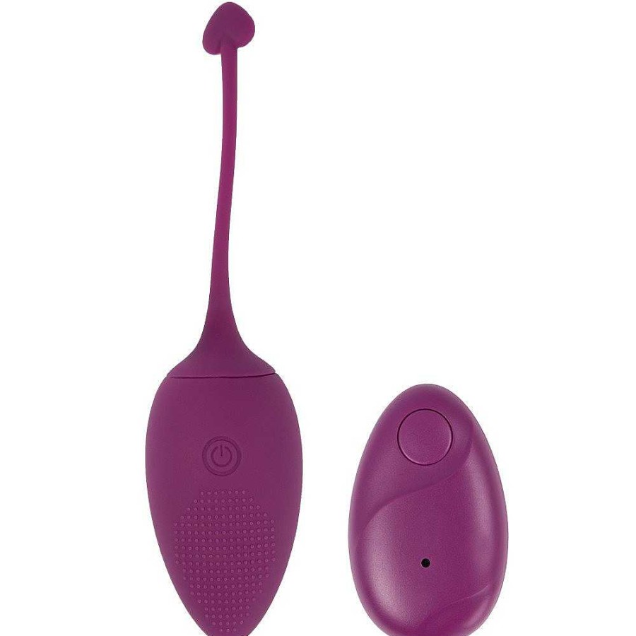 Bondara Bondara Blissed Out 10 Function Remote Rechargeable Love Egg Purple Love Eggs & Ben Wa Balls