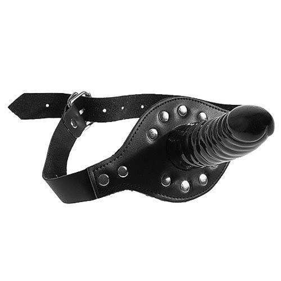 Bondara Bondara Face Strap-On Dildo Gag - 5.5 Inch Black Strap-Ons