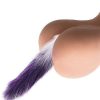 Kinky Tails Kinky Tails Vixen Faux Fur Stainless Steel Tail Butt Plug Purple Anal Toys