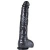 Bondara Bondara Dazzling Suction Cup Dildo - 10 Inch Black Dildos