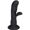 Bondara Bondara Double Tap Silicone 10 Function Rabbit Vibrator Black Vibrators