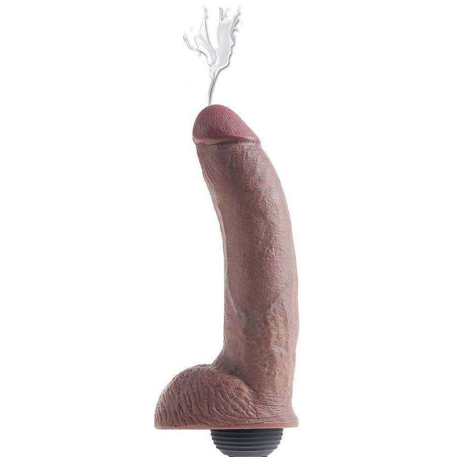 Pipedream Pipedream King Cock Dark Squirting Ballsy Dildo - 9 Inch Light Tone Dildos