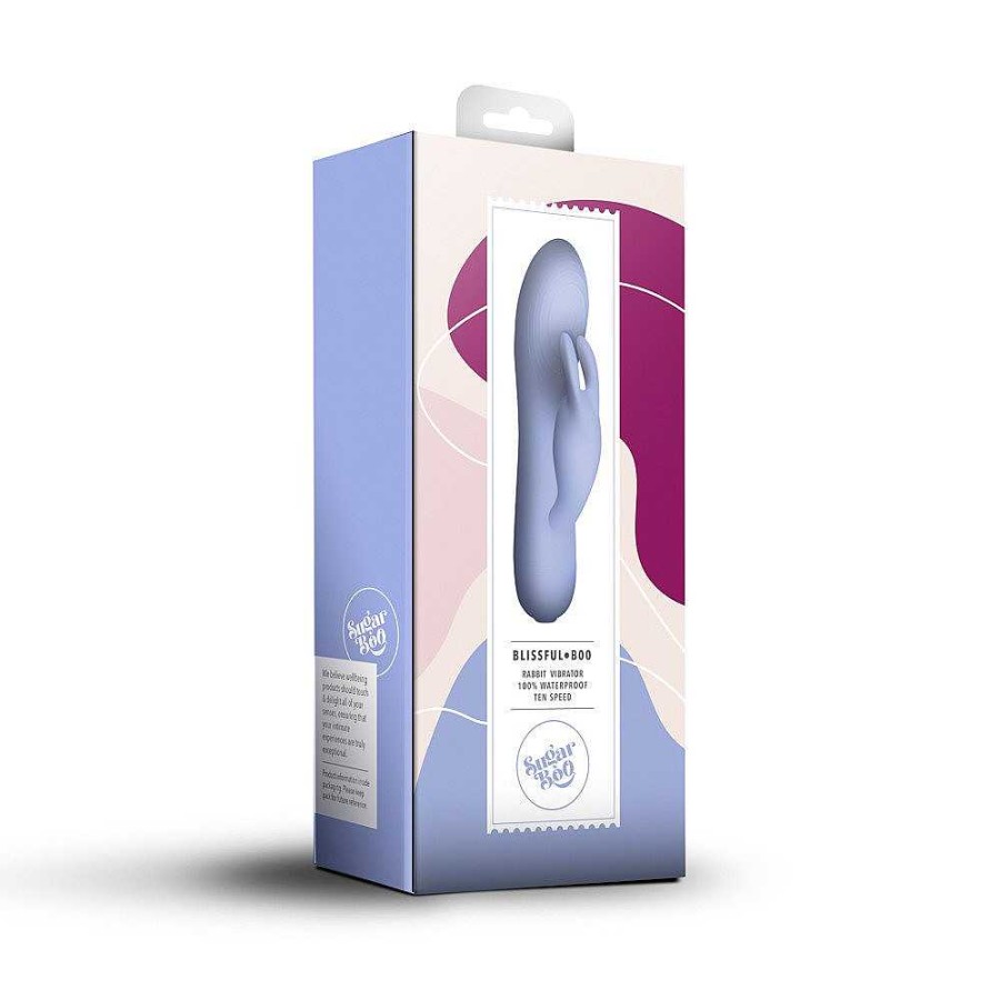 Rocks Off Sugarboo Blissful Boo Silicone 10 Function Rabbit Vibrator Lilac Vibrators