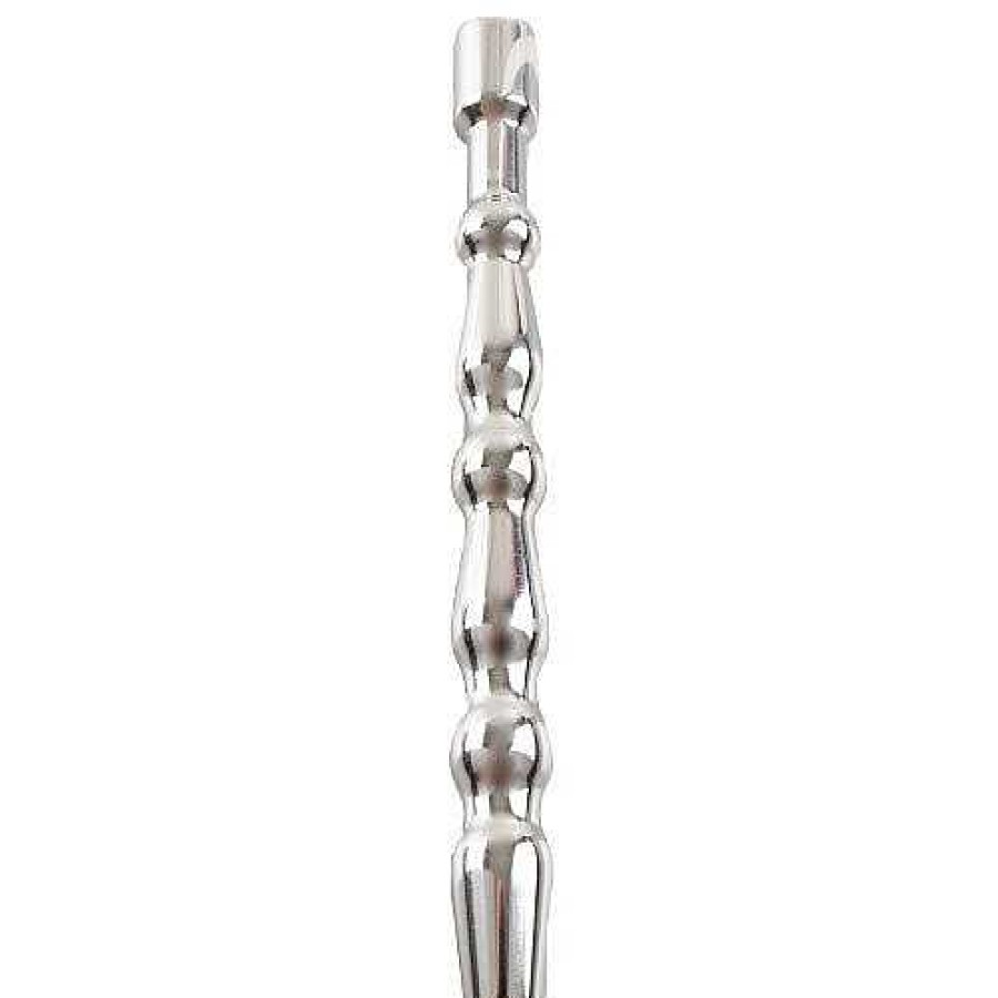 Bondara Torment Stainless Steel Thick Through-Hole Penis Plug - 12Cm Silver Medical Play Toys