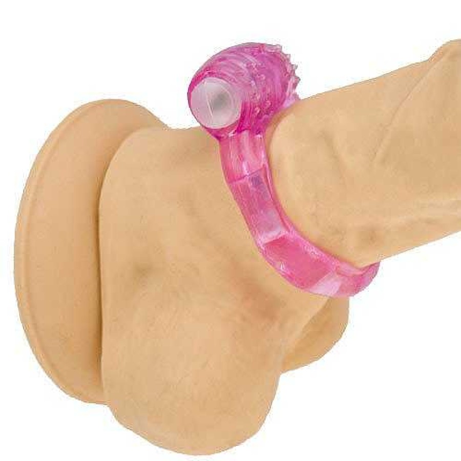 Bondara Bold Basics Pink Vibrating Cock Ring Sexy Pink Male Sex Toys