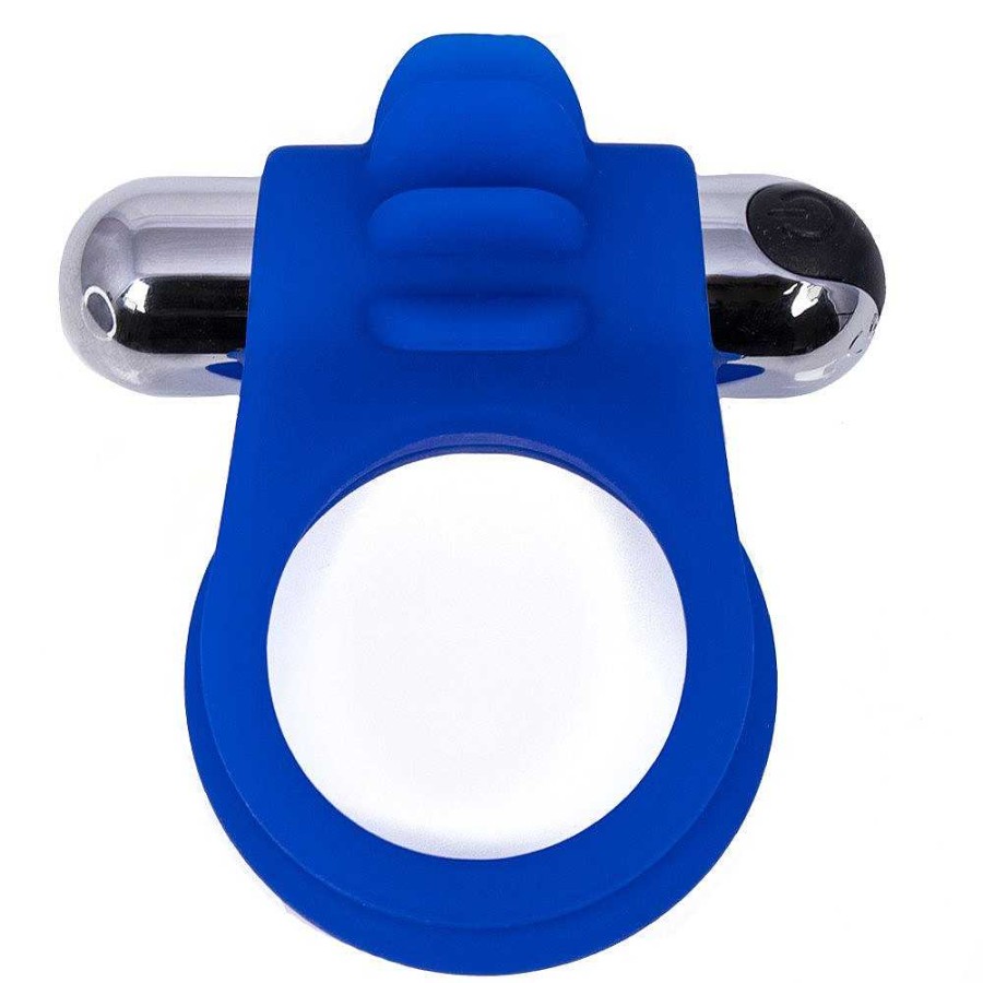 Bondara Bondara Nookie Monster 10 Function Rechargeable Cock Ring Blue Male Sex Toys