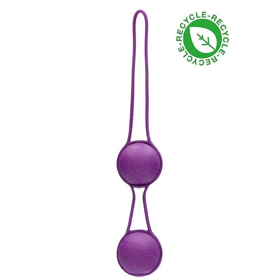 Bondara Natural Pleasures Biodegradable Jiggle Balls - 66G Purple Love Eggs & Ben Wa Balls