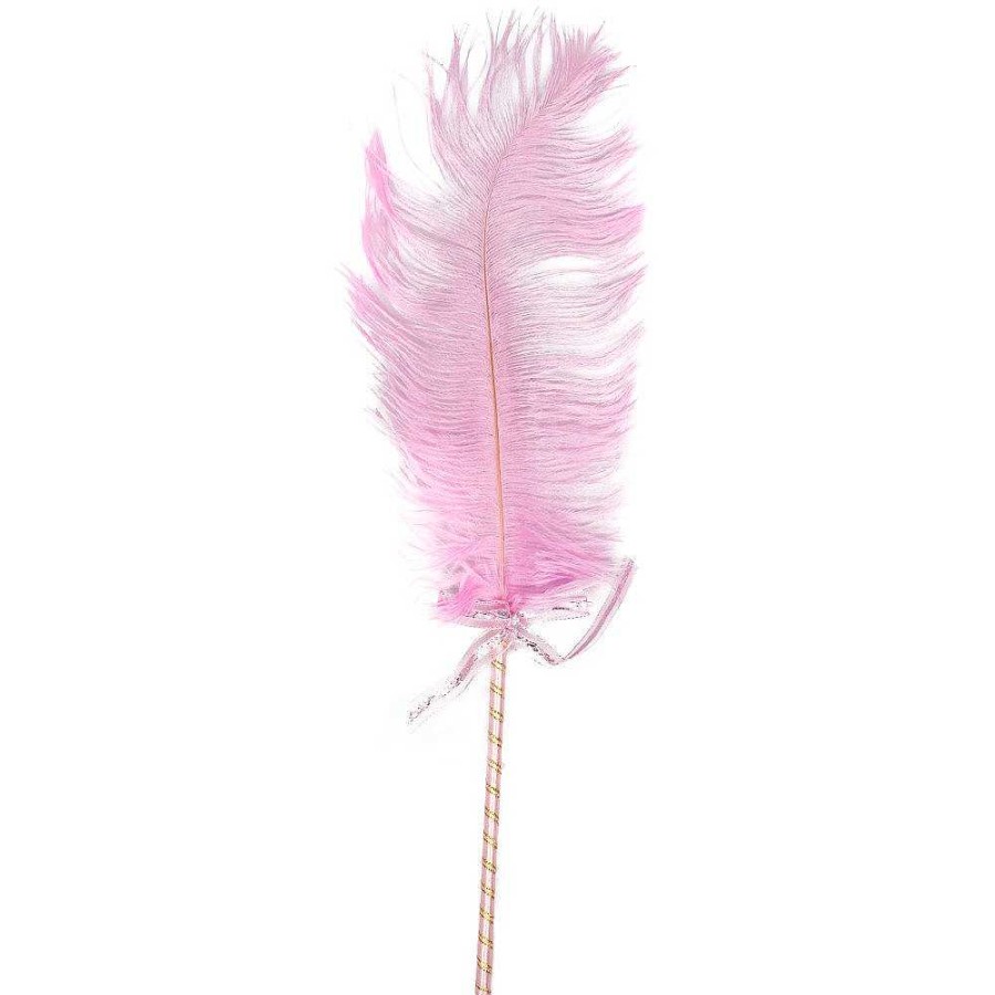 Bondara Bondara Ostrich Feather Teaser - 16 Inch Pink Floggers, Whips & Ticklers