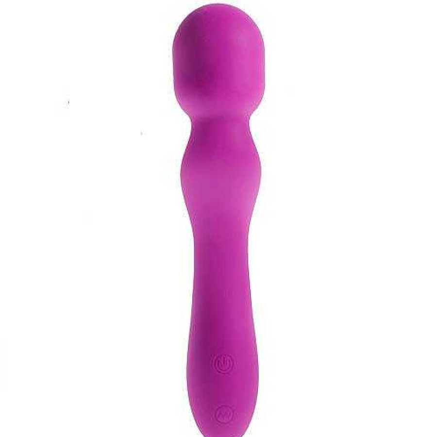 Bondara Bondara Silicone 12 Function Rechargeable Wand Vibrator Magenta Vibrators