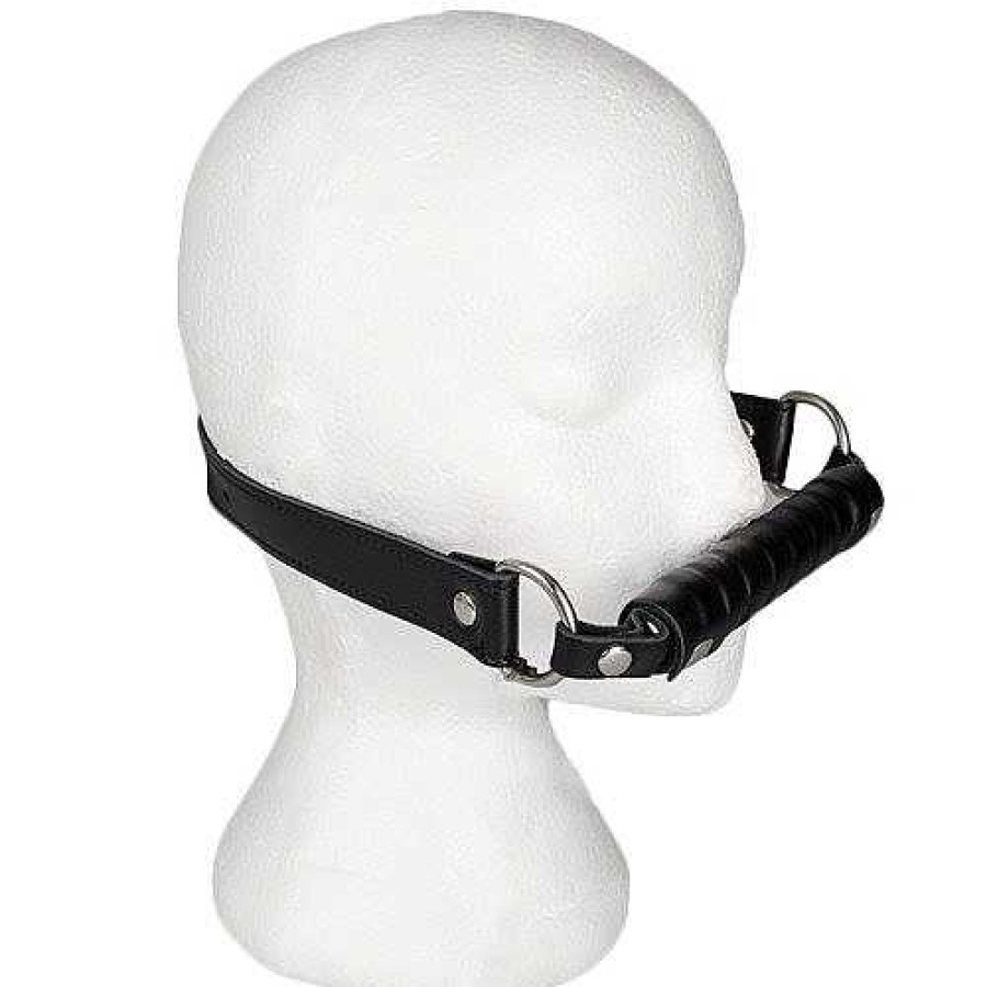 Luxe Bondara Luxe Leather Bit Gag Black Ball Gags & Mouth Gags